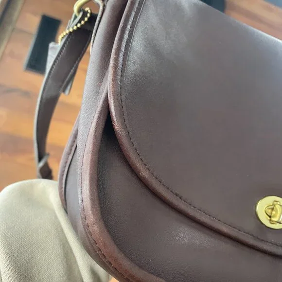 Vintage Coach City Bag in Brown 9790 - Picture 11 of 14